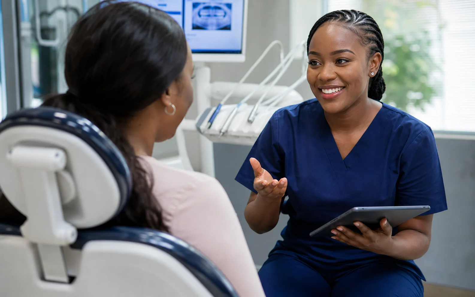 Consultation for staged dental implant treatment in Pretoria