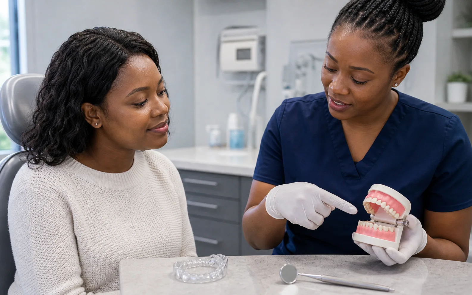 Teeth Grinding (Bruxism) Treatment educational visual